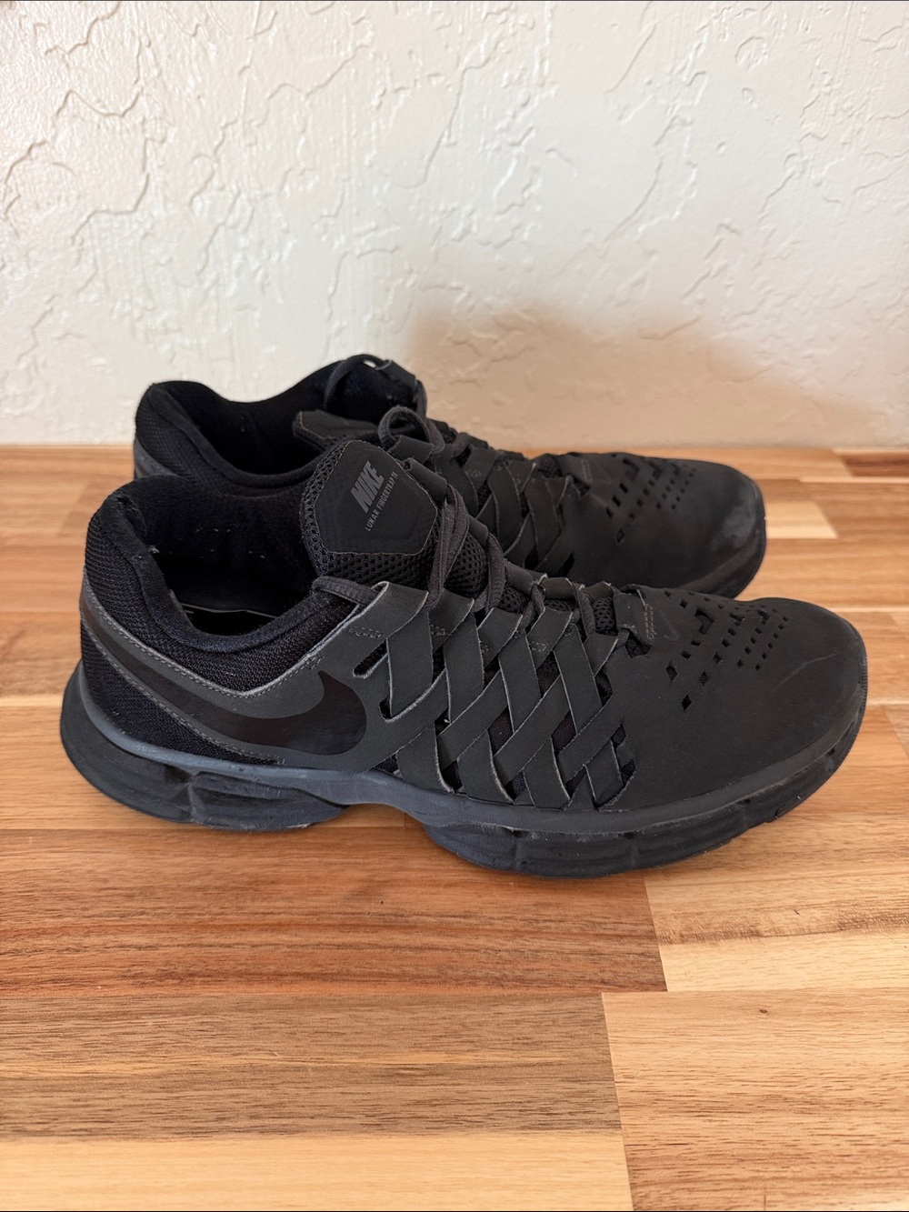 Nike Men's Black Lunar Fingertrap TR Training Athletic Shoe Sz 9.5